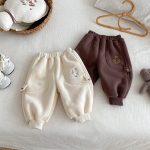 [73-120cm] とりさん 刺繍 あったか パンツ - Image 2