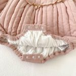 [66-90cm] キュートなフリルレースプラッシュ ロンパース - Image 15