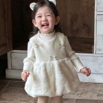 [73-110cm] 韓国風 蝶結び ジャンパースカート - Image 8