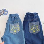 [73-120cm]笑顔柄 デニムパンツ - Image 9