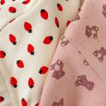 [73-110cm]小花柄 くまベルボトムパンツ - Image 5