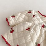 [73-120cm] さくらんぼ 中綿 ワンピース - Image 4