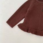 [66-100cm]フリル ニット カーディガン ショートパンツ - Image 13