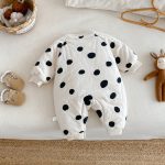 [66-90cm]ベアキルティングドット カバーオール - Image 7