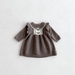 [66-100cm]ハート柄 ニット ワンピース - Image 7