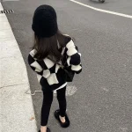 [90-140cm] チェック セーター or パンツ - Image 2