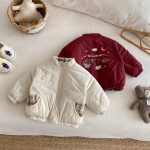 [73-120cm] 刺繍 カートゥーン リバーシブル コート - Image 14