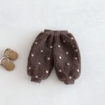 [73-120cm] 韓国風 ドット あったか パンツ - Image 4