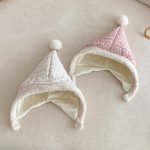 [66-90cm] フード付き 花柄 カバーオール - Image 4