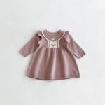 [66-100cm]ハート柄 ニット ワンピース - Image 8