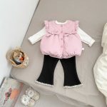 [73-120cm] 蝶結び 裏起毛 ベスト or カットソー or パンツ - Image 19