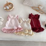 [73-120cm] ツイード風 お姫様 ワンピース&リボンアクセ - Image 22