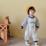 [66-90cm]刺繍 カートゥーン カバーオール - Image 3