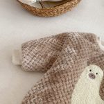 [66-90cm]ポンポン キルティング 裏起毛 カバーオール - Image 12