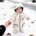 [66-100cm] シープ ボア カバーオール&フード