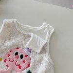 [66-120cm]もこもこ ボア カバーオール うさぎ トレーナー セット - Image 2