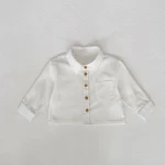 [73-110cm]デニムシャツ シンプル 定番 カジュアル トップス