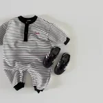 [66-90cm] ボーダー オールインワン