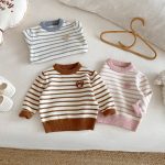 [73-120cm]ボーダー ニット セーター - Image 14