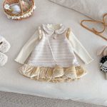 [73-120cm] ツイード風 お姫様 ワンピース&リボンアクセ - Image 10