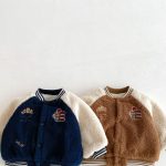 [73-120cm] 韓国風 配色 裏起毛 ブルゾン - Image 10