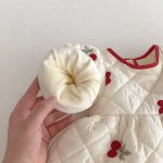 [73-120cm] さくらんぼ 中綿 ワンピース - Image 6