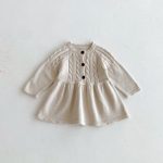 [73-110cm]シンプル ニット ワンピース - Image 7