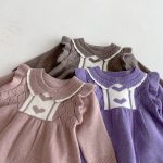 [66-100cm]ハート柄 ニット ワンピース - Image 12