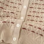 [66-100cm]ダイヤ柄 ニット カーディガン、ロンパース - Image 12