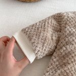 [66-90cm]ポンポン キルティング 裏起毛 カバーオール - Image 4