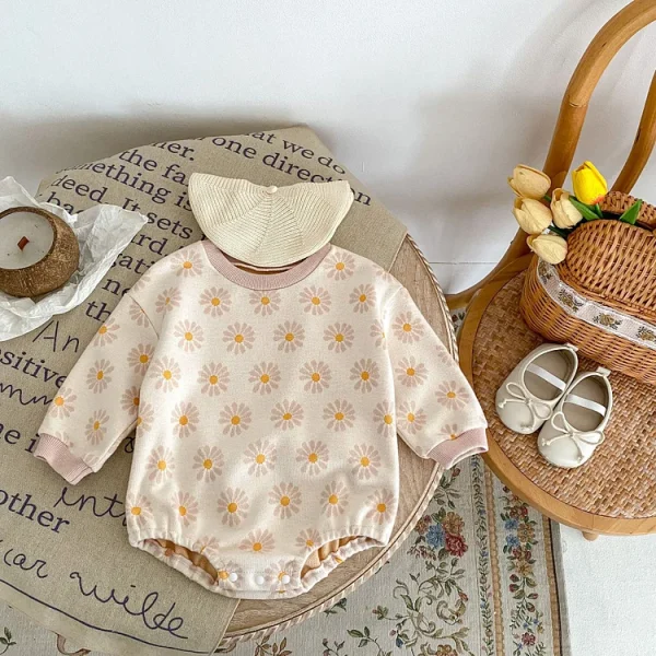 [66-90cm]デイジー ロンパース