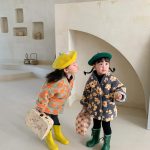 [80-130cm] 韓国風 さわやか花柄 アウター - Image 4