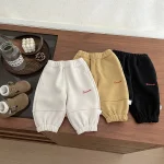 [73-110cm] フリース 英字柄 ボトムス - Image 8