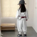 [80-130cm] 英字 ハーフジッパー セットアップ - Image 12