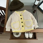 [66-100cm] キルティング アウター - Image 3