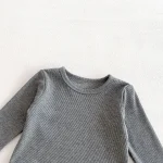 [66-90cm]セットアップ レオパード サロペット カジュアル 長袖Tシャツ - Image 6