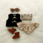 [73-100cm] 肩フリル トップス