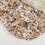 [66-90cm] ワンピース風 花柄 ロンパース - Image 8