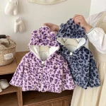 [73-110cm] レオパード柄 アウター - Image 4