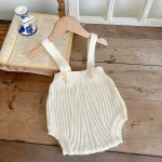 [66-100cm]ボーダー セーター OR サロペット ロンパース - Image 10