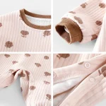 [66-90cm]オールインワン バナナ柄 ボンボン付き 厚手 可愛い ロンパース - Image 11