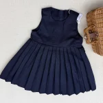 [90-140cm] フォーマル セーラー風 丸襟 シャツ/ワンピース - Image 12