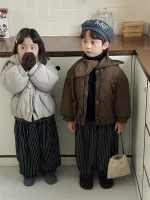 [80-140cm] スカーフ付き アウター - Image 2