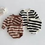 [66-90cm] ボーダーニット セットアップ - Image 4