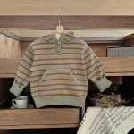 [66-100cm] フーディ ニット プルオーバー - Image 8