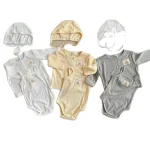 [66-90cm]ロンパース or カーディガン リブ シンプル ベビー服 - Image 5