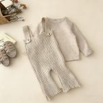[66-100cm]ベビー 新作 シンプル ニット セーター/サロペット 単品 - Image 2