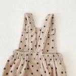 [66-100cm] ドット サロペット ロンパース or 花柄インナー シャツ - Image 9