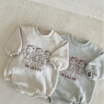 [66-90cm] クマ柄 ロンパース - Image 13