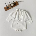 [66-90cm]透かし編み ロンパース&取り外しケープ - Image 17